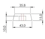 Mechanical Drawing of a Vixen-style bar.