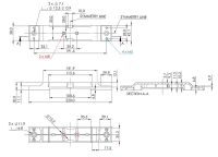 Vixen universal plate (old style), mechanical drawing.